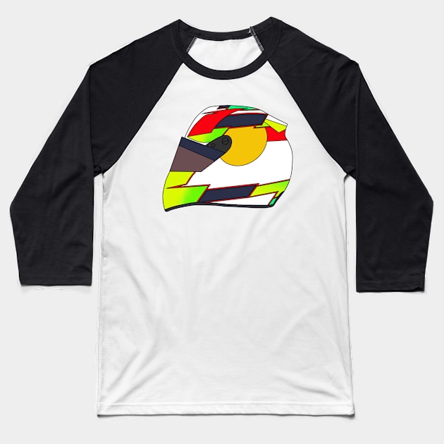 Sergio Helmet Baseball T-Shirt by CalliesArt